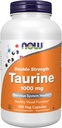 NOW Foods Supplements, Taurine 1,000 mg, Double Strength, Nervous System Health*, 250 Veg Capsules