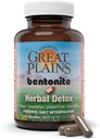 Yerba Prima Bentonite Clay Plus Herbal Detox、100 Veg Capsules - Great Plains、USAの食品グレードクレイ - Calcium Clayとコロン&肝臓クレンジングサプリメント