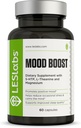 LES Labs Mood Boost - ストレスリリーフ、気分のサポート、ディープリラクゼーション、より良い眠り - 5-HTP、アシュワガンダ、Rhodiola Rosea、マグネシウム、L-テアニン&GABA - 非GMOサプリメント - 60カプセル