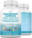 60の計算のマグネシウムのGlycinateのクエン酸塩のOxide Taurateが付いているマグネシウムのコンプレックス2285mgはGluconateのOrotate及びMagの塩化物、亜鉛銅のマンガン及びビタミンC B1 B6 B12の複雑な米国を分けます