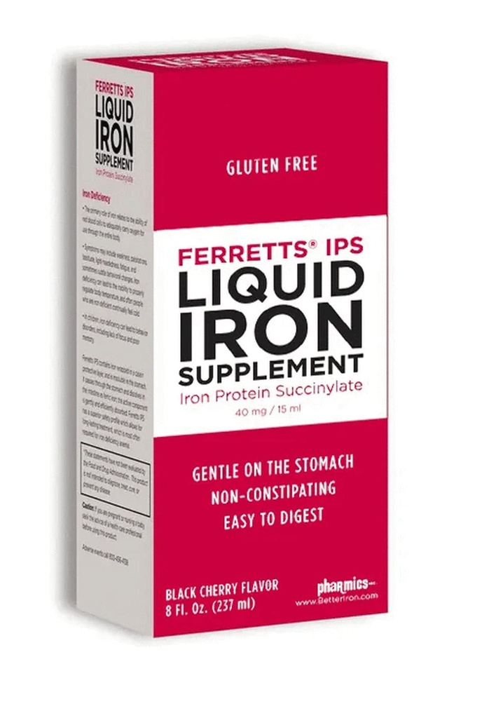 フェレットの液体鉄の補足40mg (IPS) - 8 Fl Oz.の黒いチェリーは子供及び妊婦のための高い効力の鉄の補足を風味付けました - 穏やかな及び非便秘のYummyの液体鉄の補足
