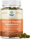Natures Craft Vegan Thyroid Gummies with Sea Moss - Thyroid Support Gummies for Comprehensive Support for Men and Women with Iodine Selenium and Other Potent Vitamins - Gelatin-Free Non-GMO 60