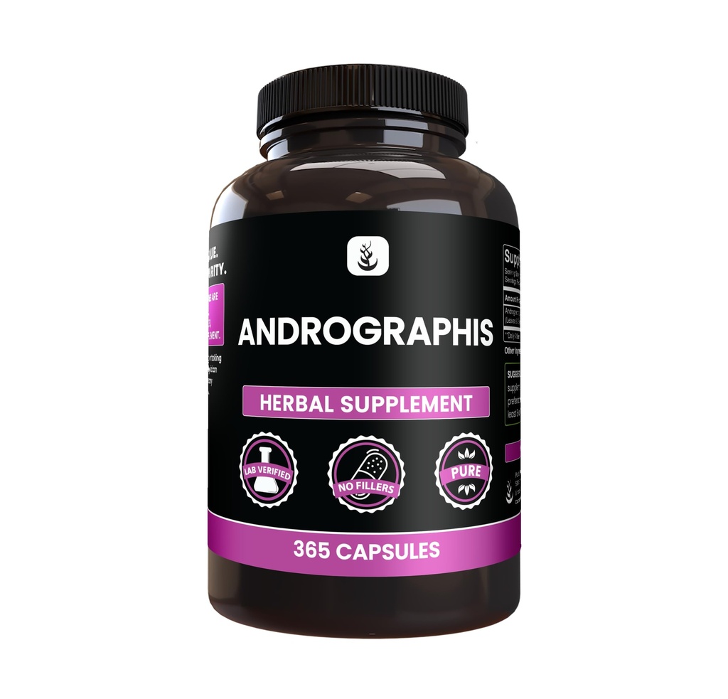 PURE ORIGINAL INGREDIENTS Andrographis Paniculata (365カプセル) 常に純粋な、添加物か注入口無し、実験室は確認しました