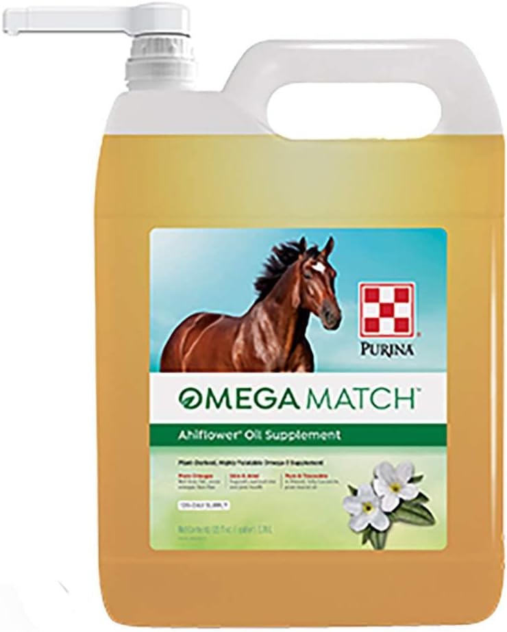 プリーナ | オメガマッチ ヒワリオイルホース サプリメント | 1ガロン (1 GAL) ボトル