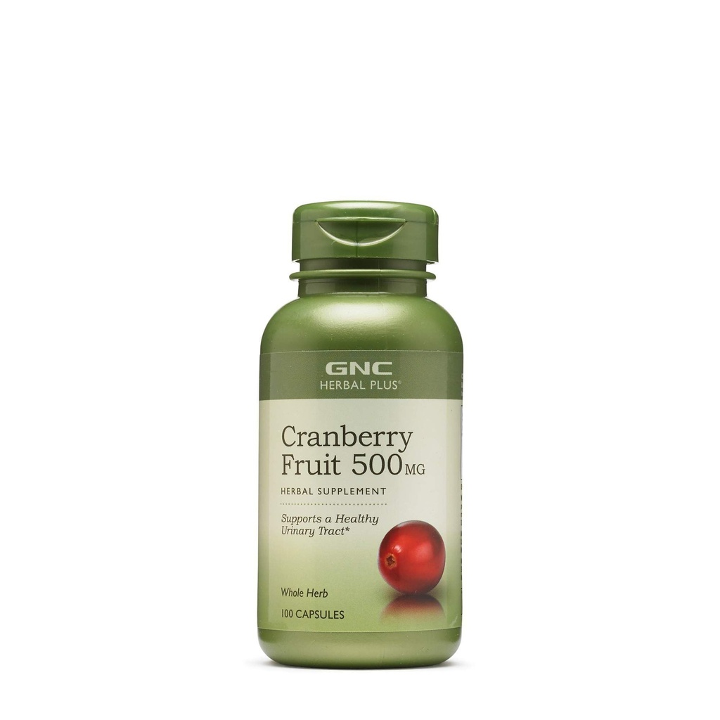 GNCの草のプラスの全ハーブのクランベリー500mg 100のカプセル
