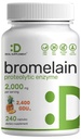 サービングあたりBromelainサプリメント2,000mg、240カプセル - 新鮮なパイナップルから天然プロテオリン酵素 - 栄養素消化をサポート