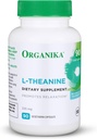 Organika L-Theanine Supplement 8 oz - 90 Capsules: 90 Day Supply of Clean Bioavailable L Theanine for Relaxation, Balance, and Calm - Easy-to-Swallow Single Capsule Servings