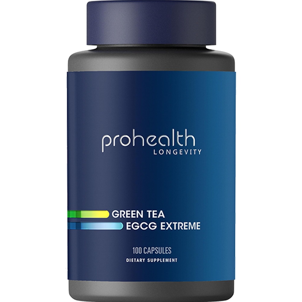 プロ長寿緑茶EGCGエクストリーム(390mg EGCG、100カプセル)(緑茶サプリメント)