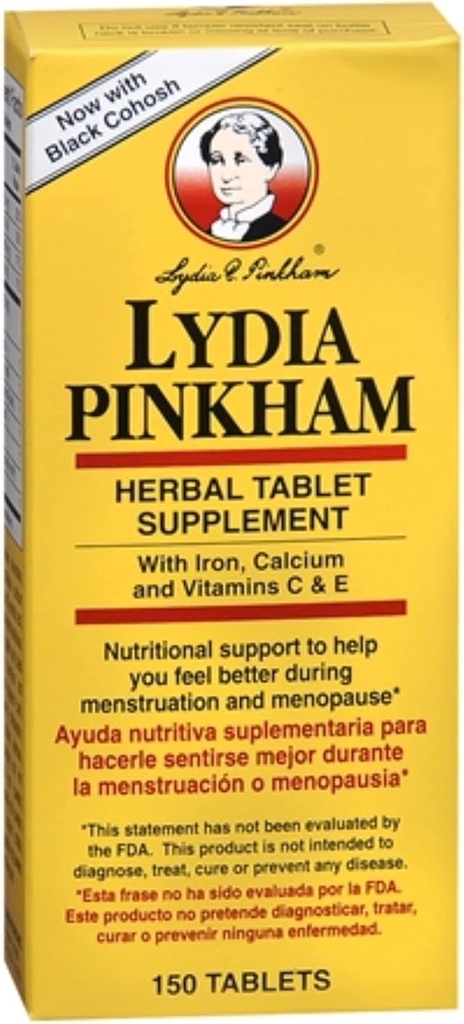 女性のためのLydiaのPinkhamの栄養サポート - Lydia Pinkhamの草のタブレット、助けは月経およびMenopause- 150のタブレットの間によりよい感じます