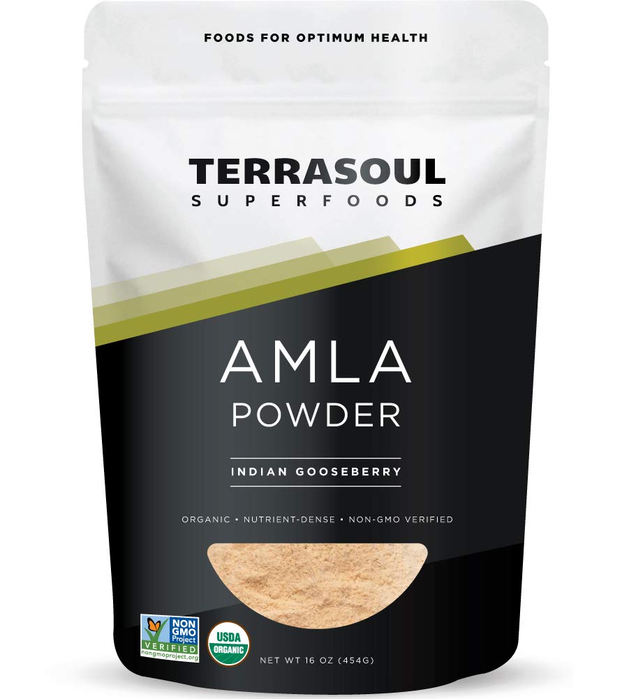 Terrasoul Superfoods Organic Amla Berry Powder (Amalaki), 16 Oz - 抗酸化ビタミンCが豊富 | 免疫力をサポート