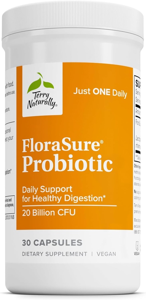 テリー自然にFloraSureプロバイオティック - 時事Bloating&サポートガス救済に対する援助への消化サプリメント - Bifidobacterium Bifidumと腸の健康サポートサプリメント - 30カプセル