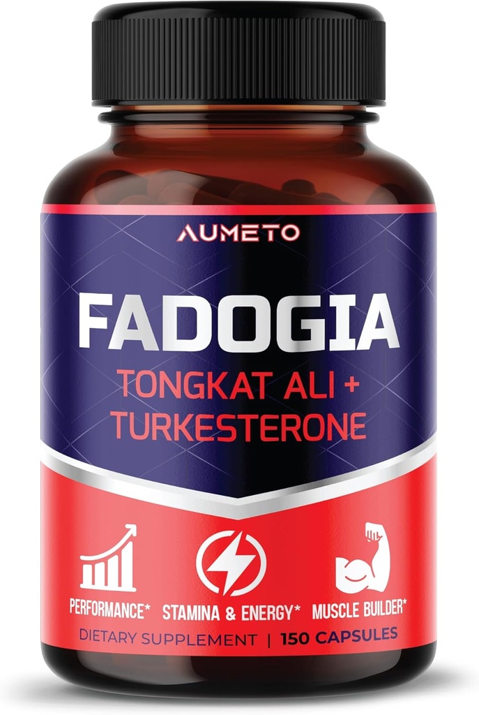 Fadogia Agrestis サプリメント ととも に Turkesterone Tongkat Ali Maca Root Panax Ginseng VIT D3 - 男性エネルギー, 強度とメモリ サポート
