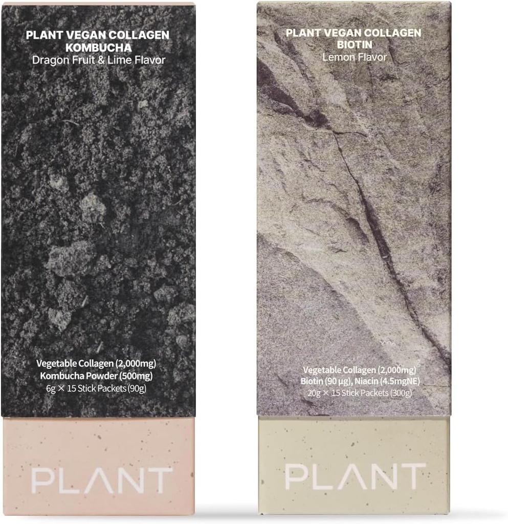 PLANTビーガンコラーゲンコムブチャ&液体コラーゲンビオチン