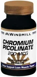 クロムPICOLINATE TABLETS 200 MCG WINDMILL