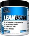 Evlutionの興奮剤の自由なLean BCAAの粉の栄養BCAAs CLAのカルニチンおよび2:1の分岐させたチェーン アミノの酸は筋肉回復脂肪質の焼却およびMetabolismを支えます-青いRaz