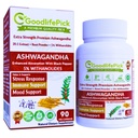 黒いペッパーが付いている優れたashwagandhaのカプセル。 Ashwagandhaの粉及び20:1のエキス90のctからの強力な5%のWthanolides。自然なNonGMO無し米の粉は満たしません