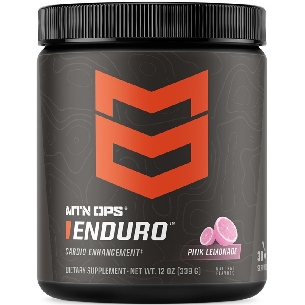 MTN OPS Enduro Nitric Oxide Stim Free Pre Workout | マグネシウムのクエン酸塩、Lのアルギニン及びLのクエントルリンのカフェインの自由なプレワークアウト | 30 サービングピンクLemonade