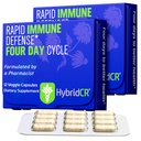 ハイブリッドCR急速な免疫サポート補足– 4日の免除の補足-Echinacea、Ginseng、Andrographis、亜鉛、Seleniumの免疫防御ブースター-旅行サイズのシステム サポート– 24の帽子、2つの線量のパック