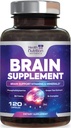 脳の記憶補足 - 集中のための3X強さのNootropics、明快さ及び焦点サポート-Bacopa、Phosphatidylserine及びDMAE、脳のブースター、120のカプセルが付いている脳の健康の認知ビタミン