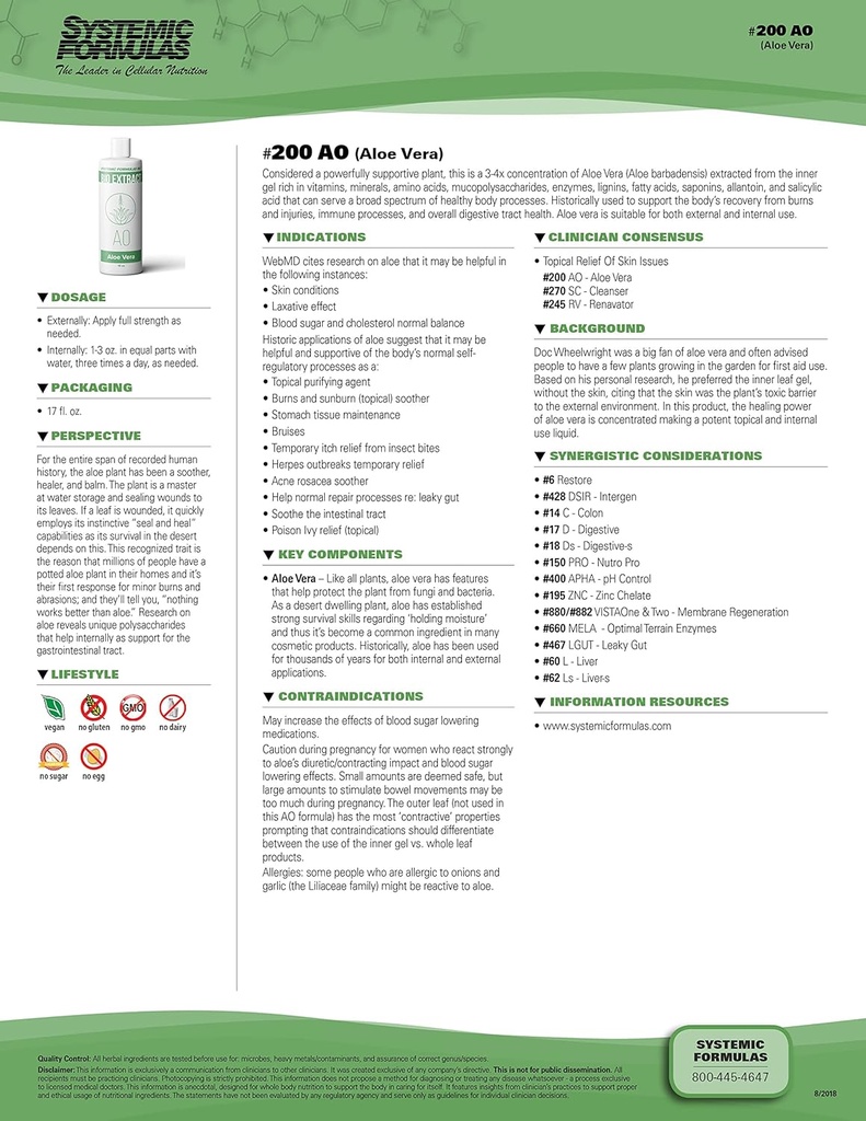 全身式アロエベラ#200-16 oz 消化の健康とウェルネスのためのプレミアムグレード - 純粋なアロエベラエキス