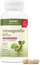 GNCの草のプラスのAshwagandha 600mgの補足、臨床強さ、ベジタリアン、圧力救助サポート、30のサービング