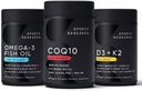 シングルソースワイルドアラスカポロック、CoQ10(200mg)からスポーツリサーチ1250mgオメガ3バープレスフィッシュオイルが増強 100mcg Mk7のビタミンKのよりよい吸収および5000iuのビタミンDのためのオイル