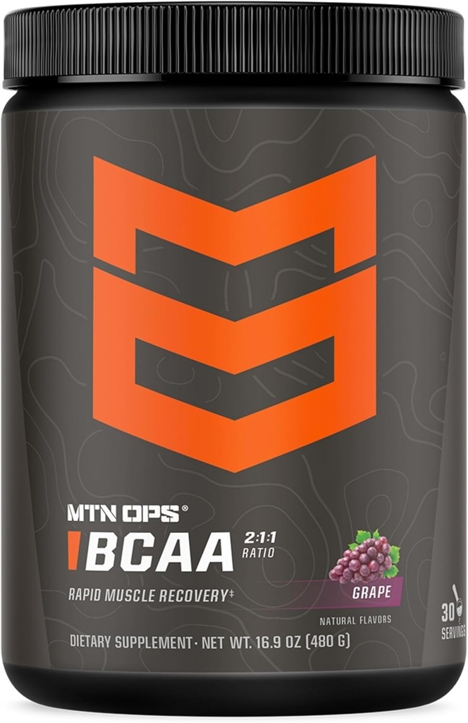 MTN OPS BCAAの粉2:1のアミノ酸はゼロ砂糖及びグルテンフリーとの急速な筋肉回復及び修理のための粉を補います- 30Servingsのブドウ
