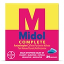 Midolの完全なゲルキャップ24ct:Menstrual Symptom、PMSの救助および期間のクランプ救助のためのアセトアミノフェンが付いているMidolの完全な月経の痛みの救助のゲルキャップ- 24の計算(包装5月Vary)