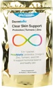 DrFormulas Dermtella クリアスキンサポートパック | 亜鉛、プロバイオティクス、ダイムの丸薬 | ネクサバイオティックプロバイオティクス、ターメリック、魚油、1ヶ月の供給のサプリメント