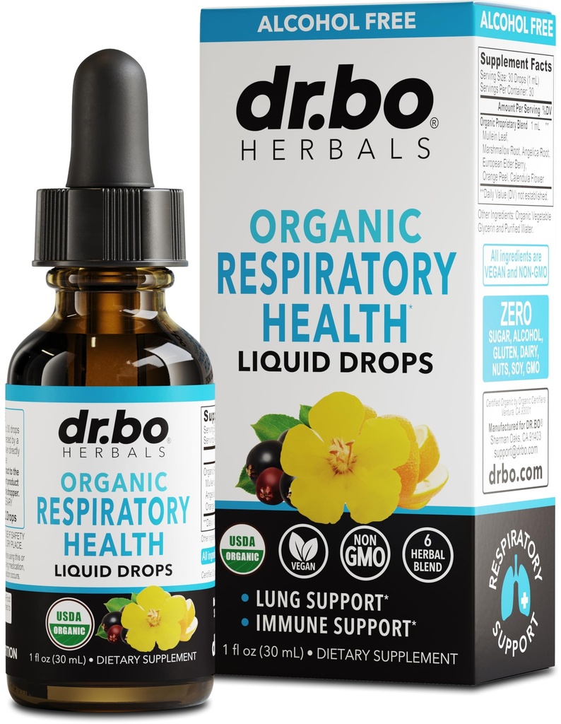 Lung Detoxの呼吸器の健康の低下-有機性呼吸器は肺の気管支柱サポート、Mutilinの葉のエキス、Elderberryの補足1のozと明確なムカスのための草の肺のクレンジングを補います