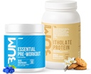 RAW Whey Isolate Protein Powder & Essential Pre-Workout Powder Bundle (Vanilla Oatmeal Cookie & Blue Raspberry) - クリス・バムステッド・スポーツ・栄養補助食品