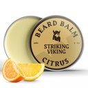 男性のStriking Viking Beard Balm - ベアードコンディショナ - 天然由来のベアドバター、アーガン&ホホバオイルで作られたバルムを斜め - ベアドコンディショナー - 天然由来のベアドバター、アーガン&ホホホバオイル(2オンス)、シトラス