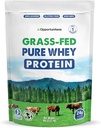 Opportuniteas Grass Fed Whey Protein Powder Concentrate - 1 Ingredient - Pure Protein Supplement for Drink, Smoothie, Shake, Cooking & Baking - Non GMO, Hormone Free & Gluten Free - 5 Pounds