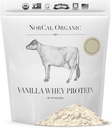 NorCal Organic Vanilla Whey Protein - 2lbs | Grass-Fed, Single-Origin Vanilla | Certified Non-GMO & American Humane from California Farms