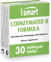 Supersmart - Coenzymated Bフォーミュラ - すべてのBグループビタミンが含まれています - 5倍のアクティブ 非GMO&グルテンフリー - 30錠