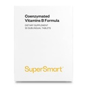Supersmart - Coenzymated Bフォーミュラ - すべてのBグループビタミンが含まれています - 5倍のアクティブ 非GMO&グルテンフリー - 30錠