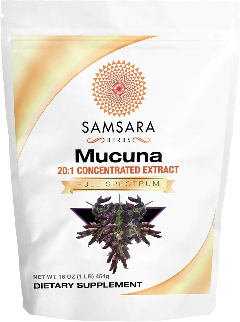 SamsaraハーブMucuna Pruriens(16oz/454g) - ベルベット豆の粉末エキス