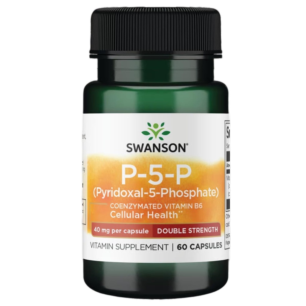 Swanson P-5-P (ピリドキサール-5-Phosphate) 補酵素ビタミンB-6 40ミリグラム 60カプセル