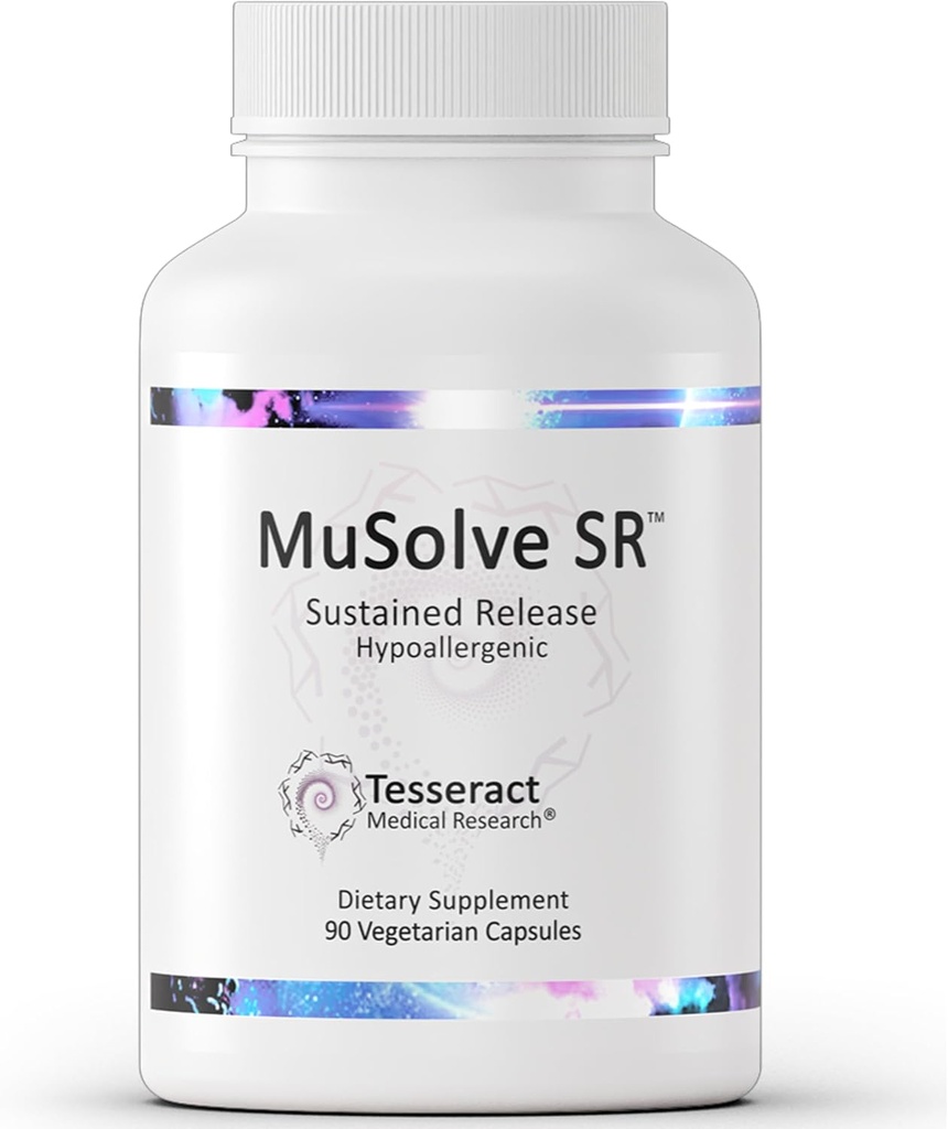 MuSolve SRの呼吸器の健康サポート補足、Sustained-Release Hypoallergenicの方式、Sixの自然な植物のエキスはMucus、300のmg、90の菜食主義者のカプセルを溶かします