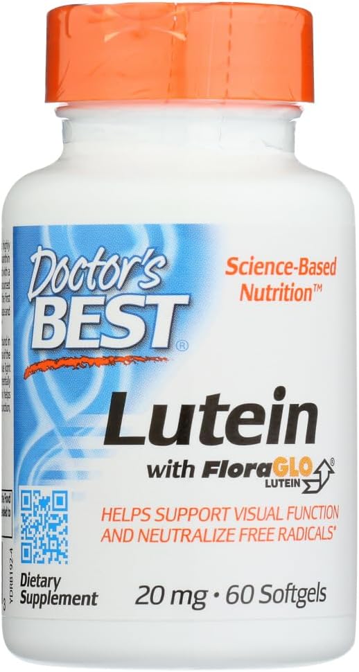 眼の健康のための医師のベストルテイン - 20 MG (60 Softgels)