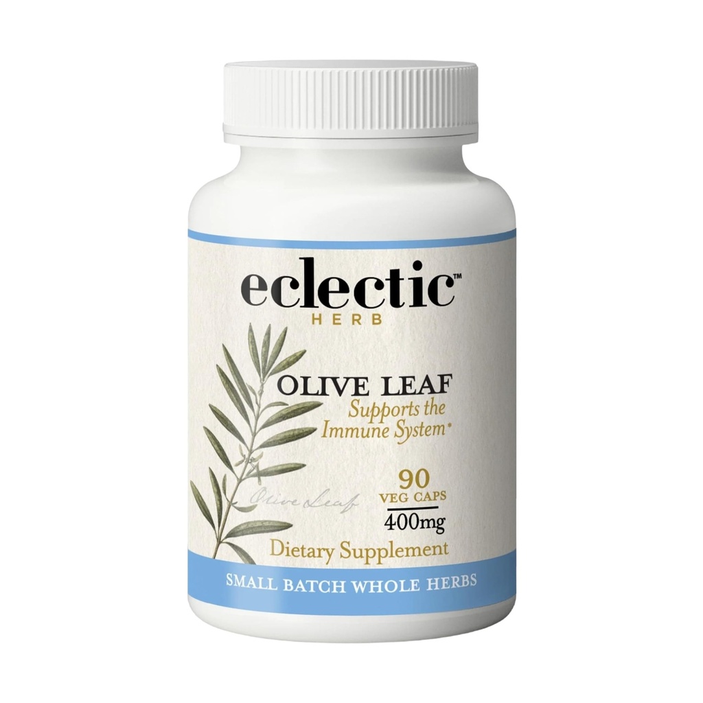 Eclectic Institute 非GMOオリーブリーフ | 免疫サポート | 90 CT (400 mg)