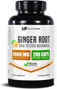 Healthfare Ginger Root Extract 4000mg | Supplement | 200 Vegan Pills | Digestive Support | High Potency | Non-GMO, Gluten-Free | Made in USA
