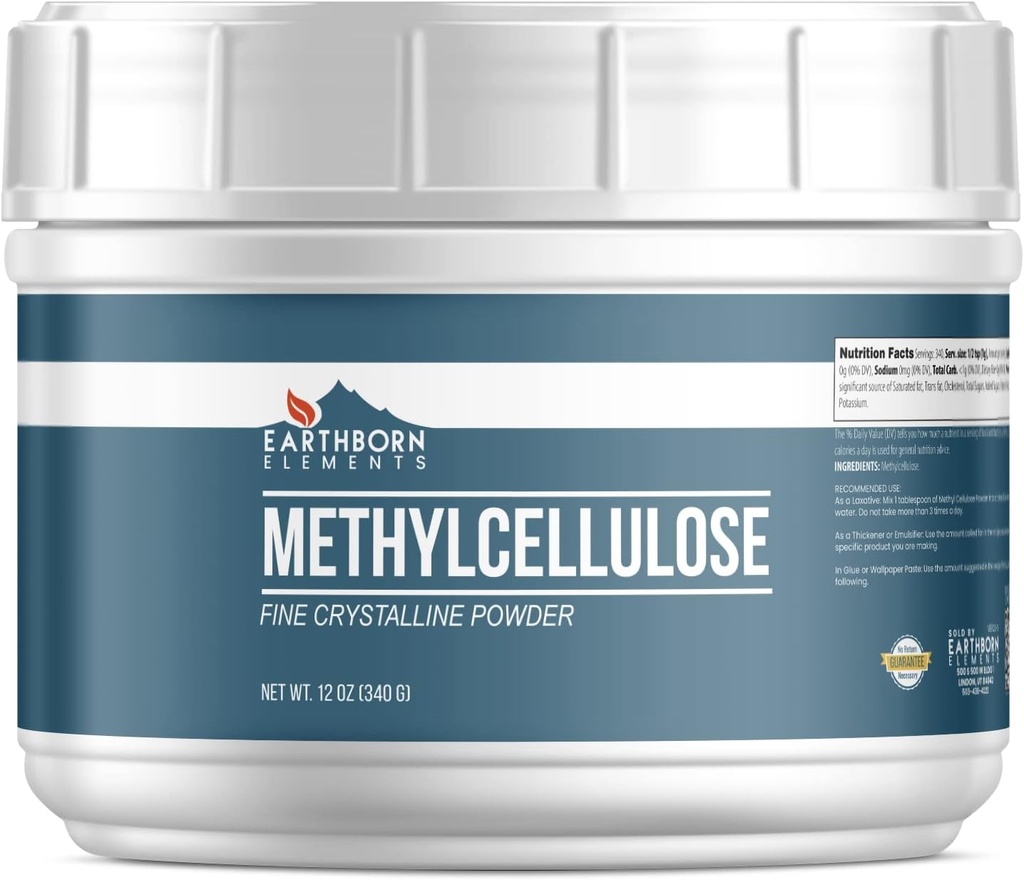 Earthbornの要素のMethylcellulose (12のoz)、乳化剤か添加物、食品等級無し