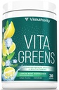 Vitauthority Vita Greens スーパーフードパウダー:免疫と消化サポート | 強化エネルギー | 毎日のマルチビタミンブレンド
