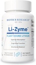 Biotics Research Li Zyme 50 micrograms, Lithium as a Whole Food, phytochemically Bound Lithium, Highly bioavailable, Supports Brain Function, Memory and Mood Support, 100 Tablets