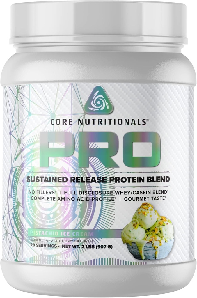 Core Nutritionals Pro Sustained Release Protein Blend 27 サービング(ピスタチオアイスクリーム)