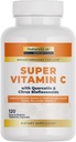 Nature's Lab Gold Super Vitamin C 1000mg - Immune System Support - Bioflavonoids Complex & Quercetin - Non-Acidic、非GMO、グルテンフリー、ビーガン - 120カプセル(2ヶ月の供給)