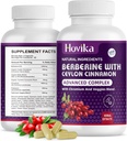 ベルベリンHCLカプセル1200mg - セイロンシナモン、クロム、ベジーブレンド - メタボリズムと免疫システムをサポート、腸の健康 - 120カラット簡単にスワロービーガンピルス