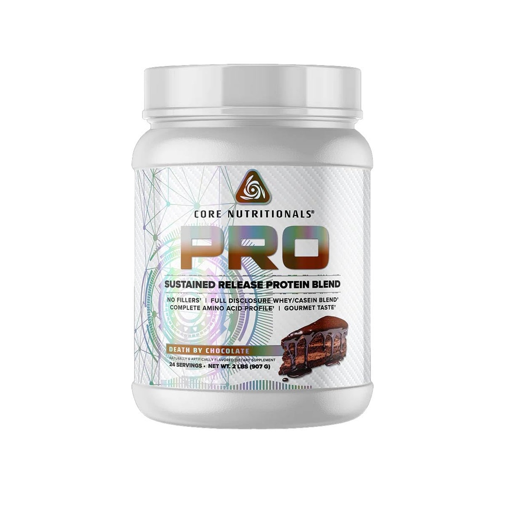 Core Nutritionals Pro Sustained Release Whey Protein Blend | Digestive Enzymes | 25g Protein, 2g Carbs | No fillers | 2 Pound (チョコレートによる信仰)