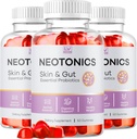 (3 Pack) Neotonics Skin And Gut Gummies, Neotonics Skin & Gut Essential Probiotics Gummies, Neotonics Skin And Gut Gummies Reviews, Neotonics Reviews, Neotonics Gummies, 180 Gummies For 3 Months